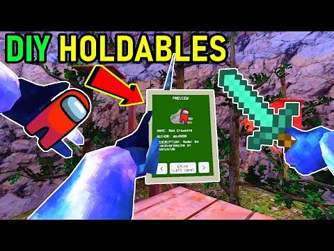 DIY CUSTOM HOLDABLES with This NEW Gorilla Tag VR Mod | dev's Holdable Pad Beta Mod