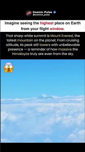 Imagine Seeing Mount Everest From Your Plane Window #shorts #trending #viral #spacex #spacefacts