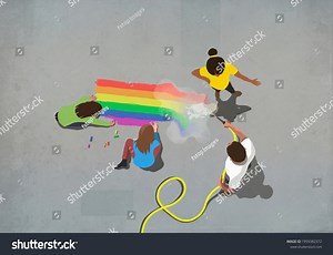 Frustrated Woman Confronting Man Hosing Off Stock Illustration 1959382372 | Shutterstock