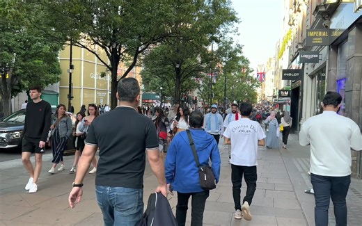 伦敦夏日漫步🇬🇧牛津街、塞尔福里奇、牛津广场到TCR | 伦敦市中心徒步之旅