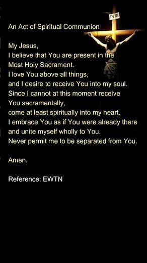 An Act of Spiritual Communion
