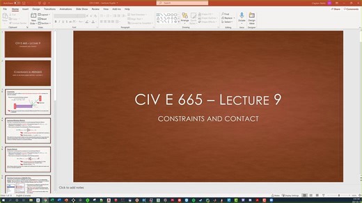 Intro to the Finite Element Method Lecture 9 Constraints and Contact_1080p