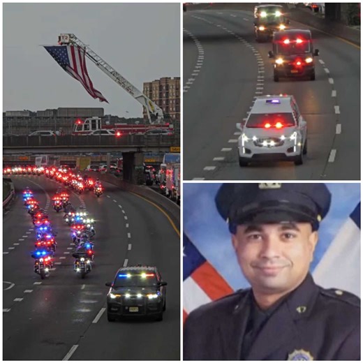 VIDEO: Procession For Slain NYPD Officer Rolls Into Totowa With Powerful Tribute
