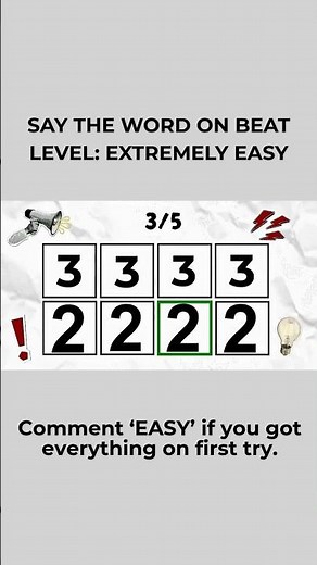 Say The Number On The Beat EASY #challenge #games #shorts