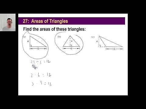 Saxon Math -Pre-Algebra 1/2: 3rd Edition (Lesson 27) - Area of a Triangle
