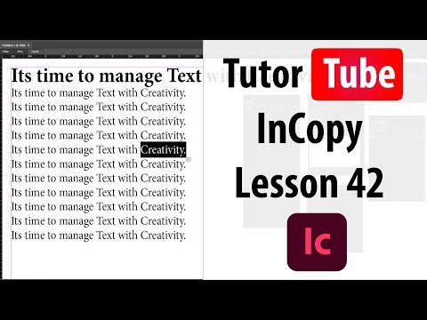 Adobe InCopy Tutorial - Lesson 42 - Copyfit