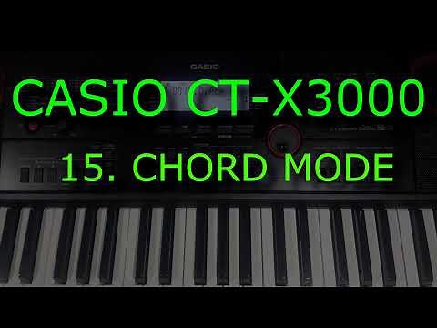 CASIO CT-X3000 15 Chord Mode Function