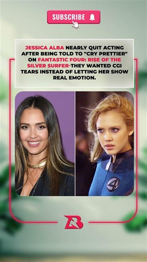 JESSICA ALBA NEARLY Quit Acting After Being Told to"Cry Prettier"on Fantastic Four Set #shorts #fyp