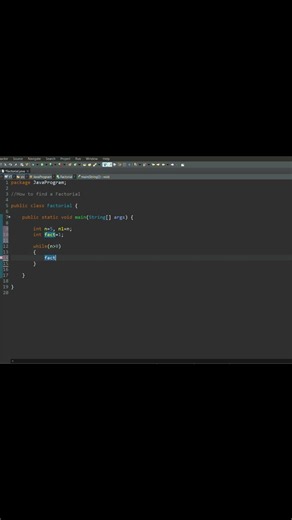 Java Interview Question #5 |Factorial Program in Java #java #javaprogramming