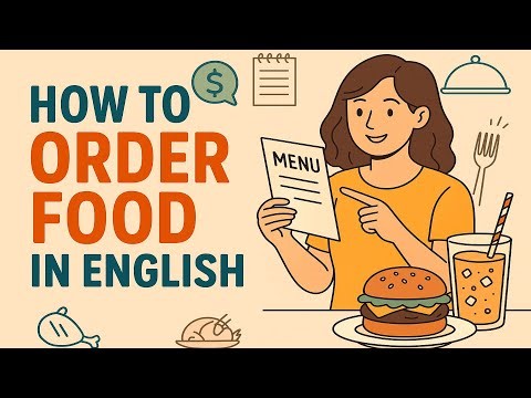 How to Order Food in English | Real Restaurant Conversation | English for Beginners (A1–A2)