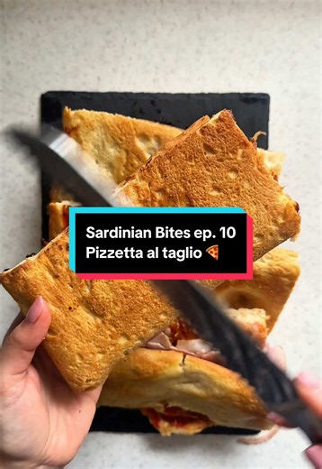 Sardinian Pizzetta al Taglio — Authentic Tray Pizza