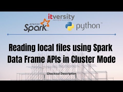 Reading local files using Spark Data Frame APIs in Cluster Mode