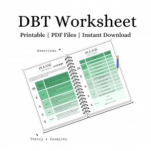 DBT Weekly Skills, Dbt Workbook, Dbt Tracker, Dbt Diary, Therapy Worksheet, Therapy Tools, Mental Health Printable - Etsy