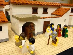The Ancient Greece build in LEGO