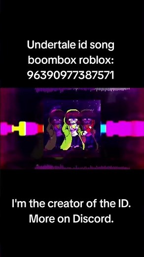 Undertale id song boombox roblox #boombox #roblox #роблокс #music #song #undertale #au #chara