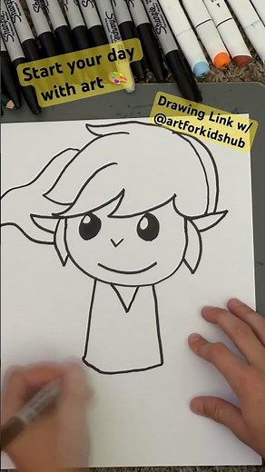 ✍️ Drawing Link from Zelda: Best way to Start the Day 🎨 Drawing With Our Favorite Art Channel
