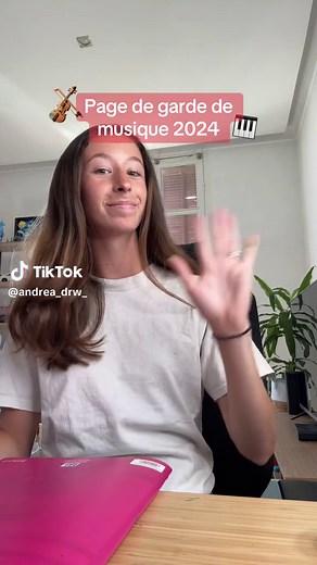 Page de garde de musique 🎼🎷 #pagedegarde2024 #pagedegarde20242025 #pagedegarde #rentree