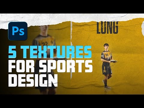 5 Textures For Sports Design | Photoshop Tutorial