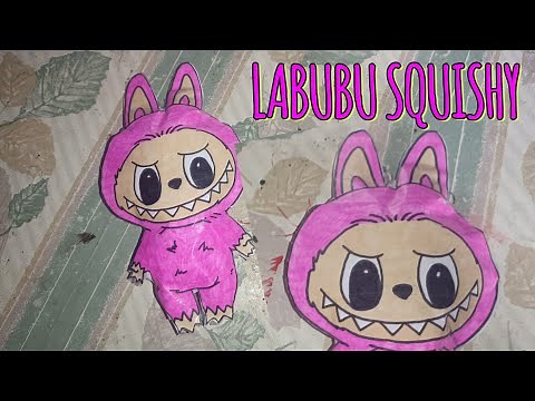 Cómo hacer un SQUISHY de LABUBU con papel fácil y rápido tutorial
