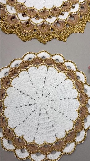 Clica no texto acima ⬆️ SOUSPLAT DE CROCHÊ TURCO LUXO 🤎 #crochet