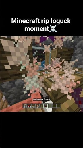 minecraft rip logick moment☠️💀