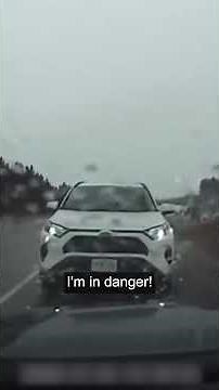 Crazy Driver Tries Forcing Car Off a Bridge 😱