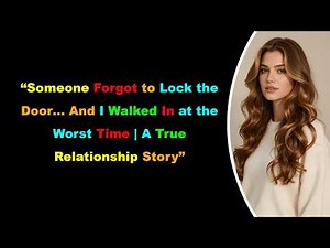 “Someone Forgot to Lock the Door… And I Walked In at the Worst Time | A True Relationship Story”