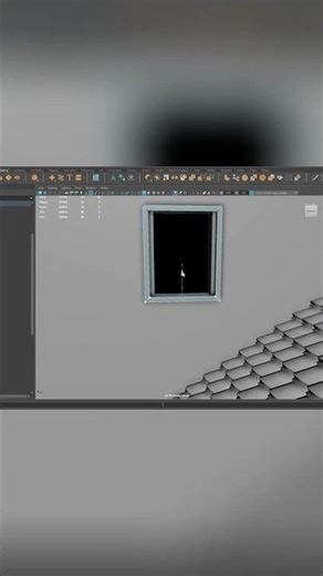Maya 3D Transforming Window Frames into Abstract Art