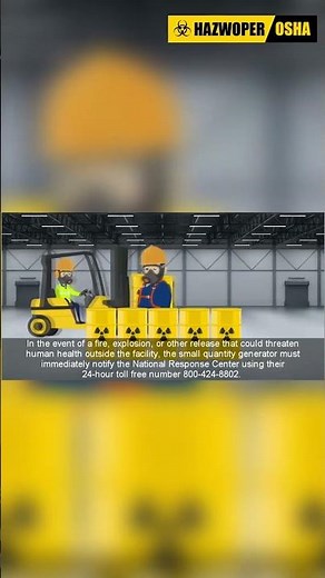 Emergency procedures for Spills at Small Quantity Generators