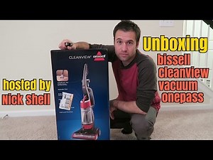 Unboxing: Bissell CleanView Vacuum OnePass with Demonstration