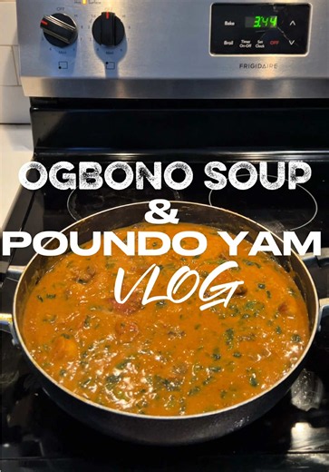Ogbono Soup & Poundo Yam Recipe | Easy Nigerian Cook With Me