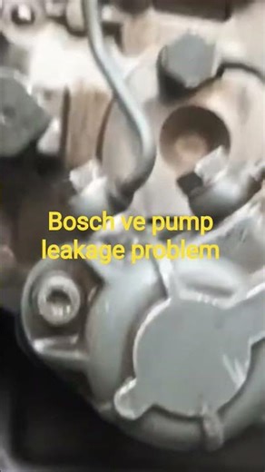 #Bosch ve pump leakage problem and solve