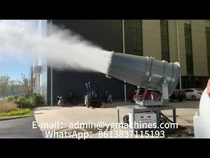 Custom Fog Cannon Machine | 20–120m Dust Suppression System by YG Machinery