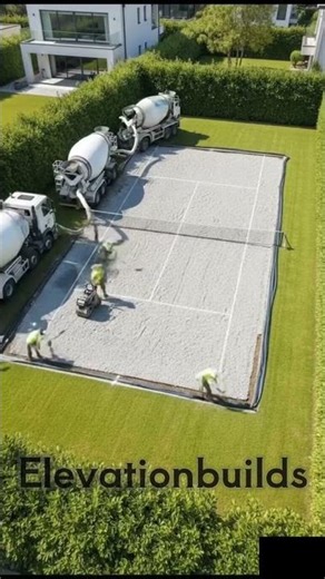 Building a Private Tennis Court From Scratch | Full Backyard Construction Timelapse