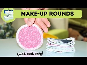 Let's make reusable make-up removal pads and serge a perfect circle!