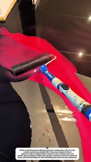 High-Gloss Epoxy Floor Coating | Satisfying Seamless Floor Finishing Process