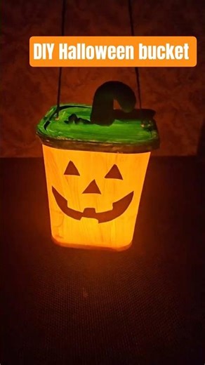 Halloween bucket #making #diy #halloween