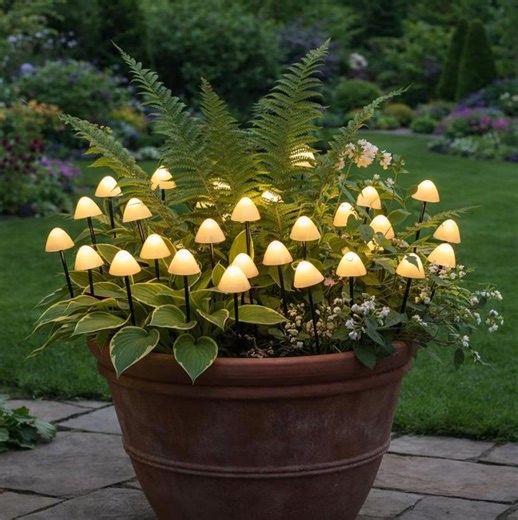 Solar Mushroom Garden Lights Set – 10 LED Waterproof Fairy Mushroom Lights for Patio, Lawn & Garden Decor - Etsy