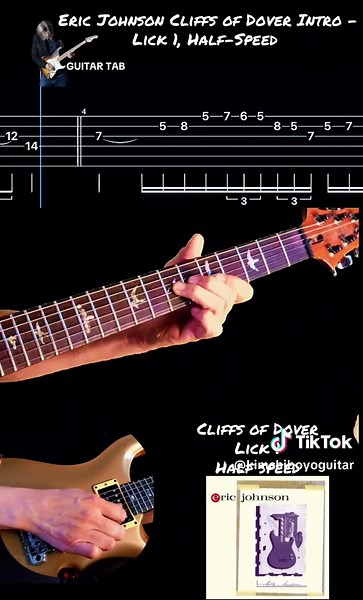 Learn Eric Johnson's Cliffs of Dover Intro Lick | TikTok