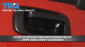 How to Replace Tailgate Handle Bezel 1999-2006 Chevy Silverado