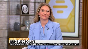 Bumble has made a point of “putting women at the center" of dating, says founder and CEO Whitney Wolfe Herd. Wolfe Herd shares how her team is working to make their platform safer — and why she got into "the business of love." https://cbsn.ws/41nxCfe | CBS Mornings