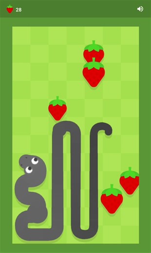 Beating 81 apples in old google snake (play games)