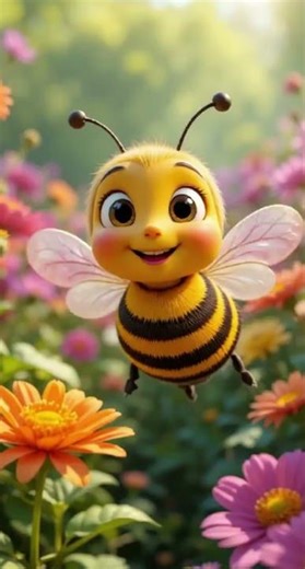 Cute Baby Bee Adventure 🐝🌈 Colorful Flower Garden Cartoon 🌸✨ | Wonder Animal Club