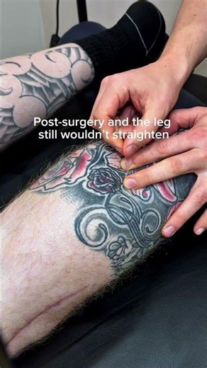 The whole leg muscle twitches!