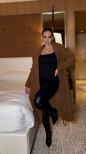 BeautyyBird - Yasmin on Instagram: "gave into buying this viral onesie and it’s everything 🤌🏼🖤 onesie @amazonfashion Coat @express Boots @misslolaofficial (code birdy) Earrings @prissymaae Perfume @viktorandrolf_fragrances #amazon #amazonfinds #amazonfashion #amazondeals #amazonmusthaves #amazonfashionfinds #grwm #grwmoutfit #grwmoutfit #grwmvideo #grwmreel #outfit #outfitinspiration #outfitinspo #outfitideas #outfitpost #onsie #viralfashion #onesie #coat #nightoutoutfit #nightout #nightouttf