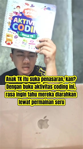 Anak TK itu suka penasaran, kan? Dengan buku aktivitas coding ini, rasa ingin tahu mereka diarahkan lewat permainan seru #bukucoding #bukucodinganak #bukucodingforkids #bukuanak #bukucodinguntukanaktk