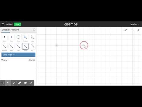 Desmos geometry - Vector Diagram