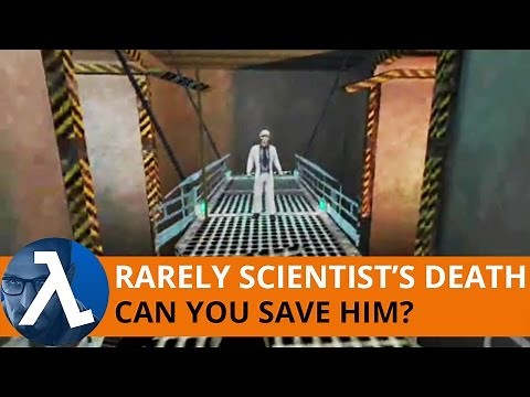 Half-Life - Easter Egg/Secret: Rarely Seen Scientist's Death