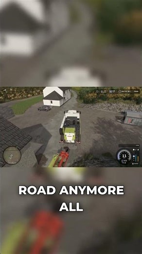 Massive Harvester Barely Fits Through These Streets #challenge #farming