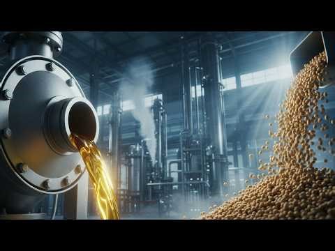 Inside the High-Tech Soybean Oil Factory: From Raw Beans to Bottled Cooking Oil (Full Process)